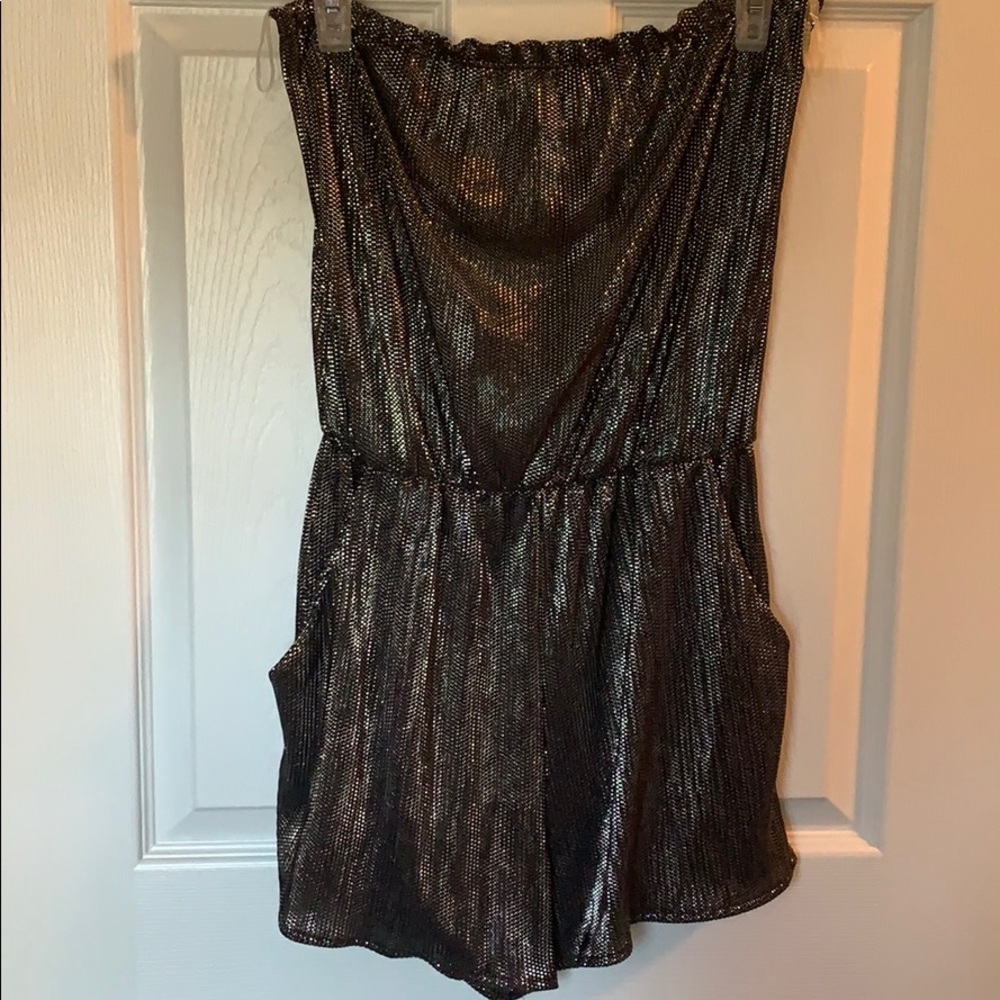 Black and Silver Romper